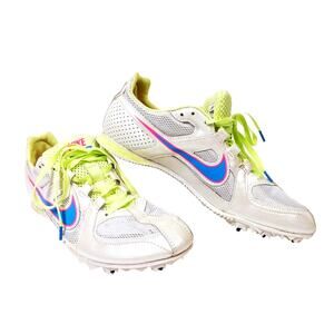 Nike Rival Womens Zoom MD Track Running Shoes Size 9.5 M 468650-146 White Green